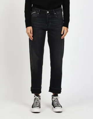 GANG Damen Jeans 94THELMA - comfort straight fit Jeans cool black used