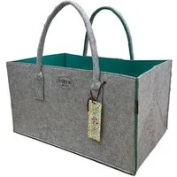 RAIKOU Einkaufsshopper KULT Filz-Tasche shopper Kaminholztasche Filzkorb Einkaufstasche groß, besonders leicht,zum umhängen