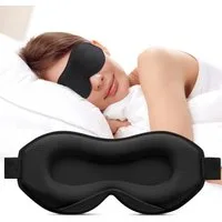 inschimmer Schlafmaske 3D Schlafmaske Augenmaske Atmungsaktiv für Reisen Nickerchen Unisex