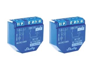 SHELLY WLAN-Schaltaktor Plus 1, 16 A, Bluetooth, 2 Stück