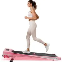 HOMEFITNESSCODE Laufband Tragbares Laufbänder mit 5 % Steigung – 4-in-1-Walkingpad Elektrisch (mit LED-Display und Transportrollen – Lauffläche 39 x 97 cm), Laufband 1–10 km/h einstellbar – Motor 2,5 PS