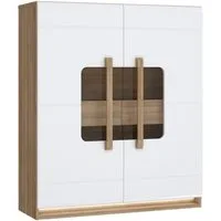 FORTE Highboard Attention, Highboard, Beleuchtung, Soft Close,Glastüre, Stauraum