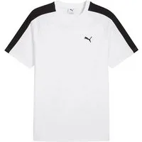 PUMA T-Shirt PUMA T7 T-Shirt Weiß Kurzarm-Shirts Unisex Baumwolle