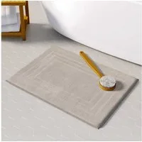 CLASS HOME COLLECTION Duschmatte 2er-Pack Frottee Duschvorleger 50x70 cm, frottee, weich, anschmiegsam, saugfähig, strapazierfähig, beidseitig nutzbar, rutschfest, flauschig, Schnelltrocknend, Hautfreundlich, Farbbeständig, Baumwolle, rechteck, 50x70