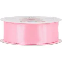 Creativery Satinband, Satinband 25mm x 25m Rolle Hellrosa
