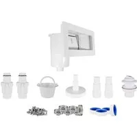 Infinite Spa Skimmer (Komplett-Set, 11 St), Breitmaulskimmer mit Rücklaufdüse, komplett mit Zubehör