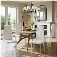 TLGREEN Esszimmerstuhl Stuhl mit hoher Rückenlehne, (4 St), für Esstisch, Esszimmer, Dining Table, Vorzimmer Möbel Set gepolstert