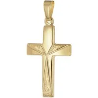trendor Kreuzanhänger 21157, Kreuz-Anhänger Gold 333 (8 Karat) 21 mm