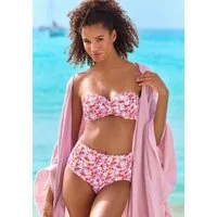 LASCANA Bügel-Bandeau-Bikini-Top Jasmin, im Blümchen-Druck
