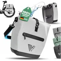 MIVELO Fahrradtasche Gepäckträgertasche wasserdicht inkl. Gurt für Umhängetasche, Zwei Varianten wählbar