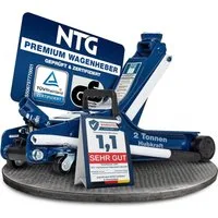 NTG Nutzfahrzeug Technik GmbH Wagenheber Hydraulisch Rangierwagenheber 2to 2000kg 85-375mm TÜV Zertifiziert, max. Hubhöhe: 37.5 cm, Lowliner Wagenheber