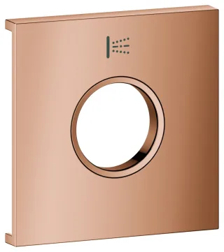 GROHE Metallplatte Grohtherm Aqua Tiles 107171, Symbol: Seitenbrause warm sunset, 107171DA00 107171DA00