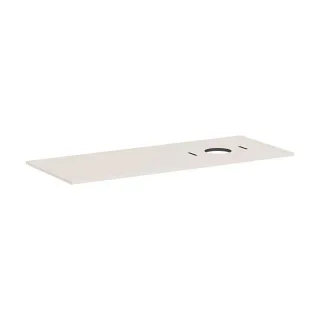 hansgrohe Xilesa E Konsole 54279780 1375x550mm, ohne Hahnloch, Ausschnitt rechts, sandbeige matt