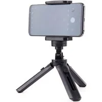 cofi1453 Mini-Telefonständer Kamera-Stativ Selfie-Stick GoPro Griff schwarz Selfiestick