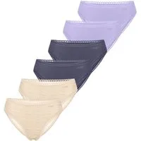 sloggi Midislip 6er Pack GO Crush (Spar-Set, 6-St) Slip - Baumwolle - Atmungsaktiv - Komfortabel und atmungsaktiv