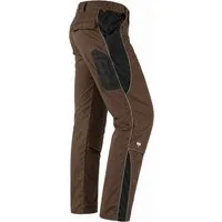 Engelbert Strauss Arbeitshose Strauss Bundhose e.s.active Arbeitshose Flexbelt braun/schwarz seitlich dehnbarer Flexbelt-Bund, Kniepadtaschen