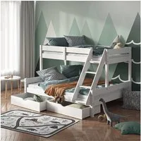 VitaliSpa® Bettschubkasten Everest, Weiß, 98 x 56 cm 2er Set (2 St), rollbar