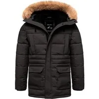 Amaci&Sons Winterjacke KENT Winterjacke Herren Gefütterte Dicke Winter Jacke Mantel Parka mit Kapuze