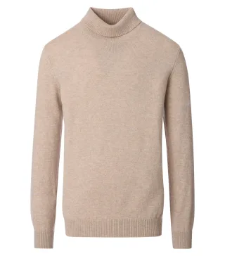 CASAMODA - Rollkragenpullover beige - Gr. - M