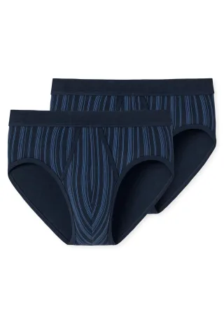 SCHIESSER - 2PACK Sportslip dunkelblau - Gr. - 8