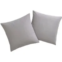 OTTO home Dekokissen Raja, einfarbig, Kissenhüllen ohne Füllung, 40 x 40 cm, 2er-Set, Mikrofaser