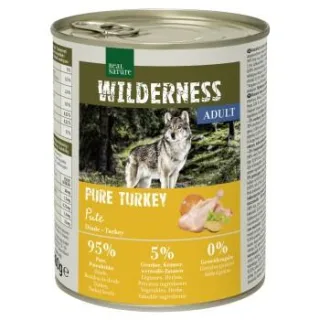 REAL NATURE WILDERNESS Nassfutter Hund, Adult, Pure Turkey 24x800 g