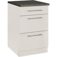 wiho Küchen Unterschrank Cali 50 cm breit, mit 2 großen Auszügen