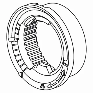 KWC Anschlagring Temperatur Kst, zu KWC Steuerpatrone M35 ECO,633899 633899
