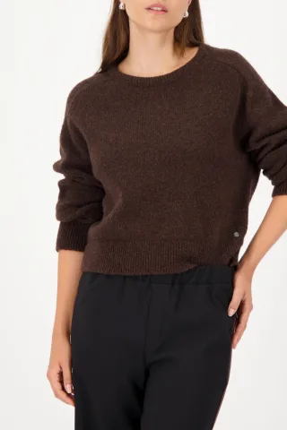 monari - Weicher Strickpullover brownie - Gr. - 42