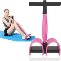FELIXLEO Multitrainer Bauchtrainer mit 6 Tubes, Expander, Ganzkörpertrainer für Zuhause, (1-St)