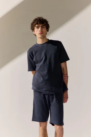 BASEFIELD - Sweat Bermuda midnight - Gr. - S