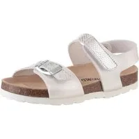 KIDSWORLD Riemchensandale Sommerschuh, Klettschuh, Urlaubschuh, Strandschuh in Metallic-Optik