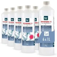 Höfer Chemie GmbH 6x 1 Liter Isopropanol 70% Grundreiniger (Reinigt und entfettet zuverlässig)