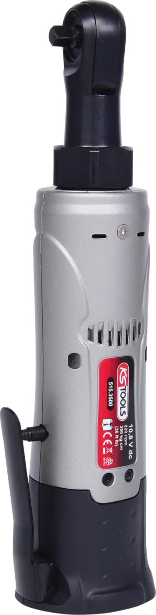 KS Tools 1-4'' Akku-Umschaltknarre, 34Nm, 220 U-min 10,8V, mit 1 Akku und 1 Ladegerät - 515.3499