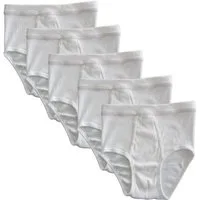 HERMKO Slip 3248 (Pack, 5er) 100 % Bio-Baumwolle Doppelripp mit Eingriff hergestellt in EU