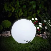 MeLiTec LED Solarleuchte Gartenleuchte Leuchtkörper, LED wechselbar, mit USB - für Innenräume geeignet, Farbwechselfunktion, aus Kunststoff