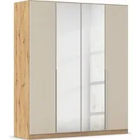 OTTO home Drehtürenschrank Kleiderschrank Schrank Garderobe AGORDO mit Dekor- oder Hochglanzfront (in zwei Griff-Farben, Breiten 91-405 cm) durchdachte Innenausstattung, in 8 Breiten und 2 Höhen MADE IN GERMANY