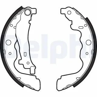 Delphi Bremsbacken hinten Dacia Lada Mercedes Renault