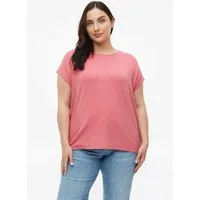 s.Oliver Kurzarmshirt T-Shirt Fließendes Jersey-Shirt mit überschnittenen Schultern
