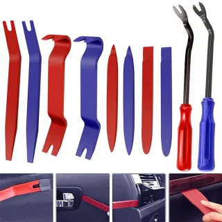 5 Piece Set Car Door Clip Panel Trim Removal Tool Kit Navigation Blade Removal Plastic Car Interior Repair Pry Hand Tool