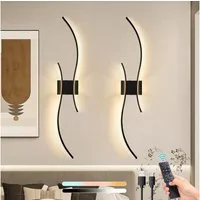 Lapalife Wandleuchte Kabellose Akku Dimmbar&Timing Wandlampe mit Fernbedienung, 2700K-6500K, Wiederaufladbar Wandleuchte für Wohnzimmer Schlafzimmer