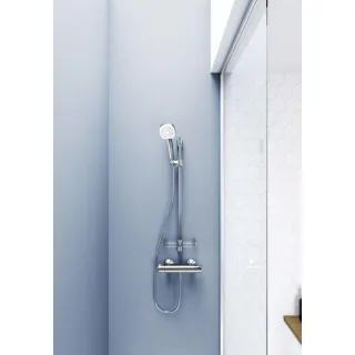 Hansa Hansabasicjet Style Brausestangen-Set 44790131 920 mm, 3-strahlig, Wandmontage, chrom