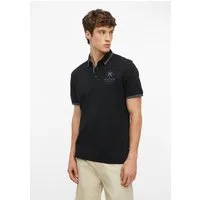 s.Oliver Kurzarmshirt Polo-Shirt Poloshirt aus Baumwollpiqué mit Kontrast-Details