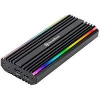MS13, Laufwerksgehäuse schwarz, RGB-LED-Statusanzeige