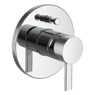 LAUFEN Brausearmatur Unterputz MEDA für SIMIBOX Standard oder SIMIBOX Light, mit Rohrunterbrecher, 2 HF506689100000
