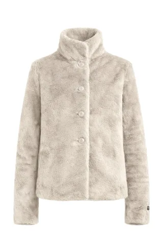 rino & pelle - Kunstpelzjacke beige - Gr. - 42