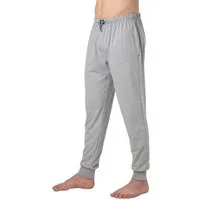 HAASIS Bodywear 1919 Pyjamahose Herren Pyjamahose mit Bündchen 77112876-graumeliert (1-tlg) Leichte Pyjamahose m. Bündchen, Seitentaschen, Kordel