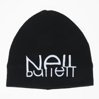 Neil Barrett Sliced Logo Beanie Schwarz Hut