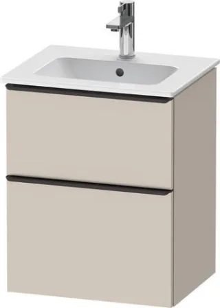 Duravit D-Neo Waschtischunterbau wandhängend Taupe Matt 510x402x625 mm - DE43600BD910000 DE43600BD910000