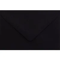 Briefumschläge24Plus Briefumschlag 25 Mini 6 x 9 cm Briefumschläge Visitenkarten größe Schwarz, 60 x 90 mm Briefumschläge Visitenkarten größe Schwarz